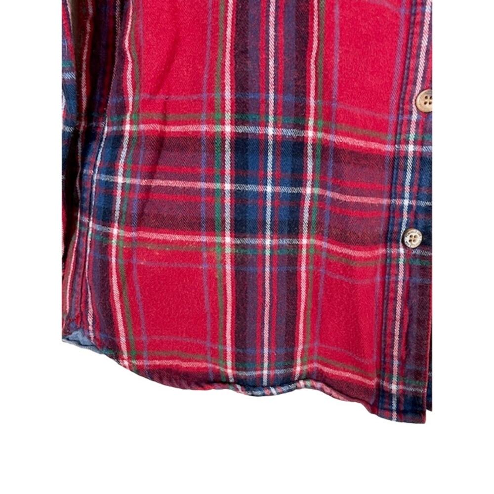 Madewell x Penfield Classic Slim Flannel warm cozy layers red blue plaid pockets - Picture 4 of 13